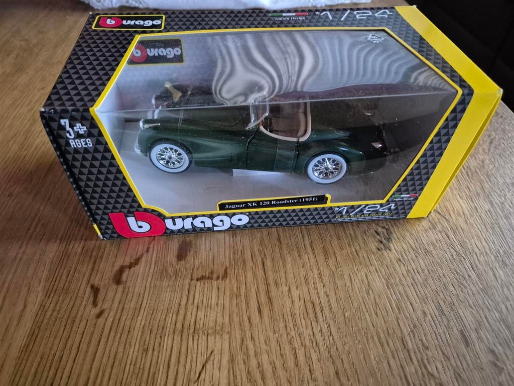 Jaguar XK 120 Roadster 1951, Enlèvement ou Envoi, Neuf, Voiture, Burago