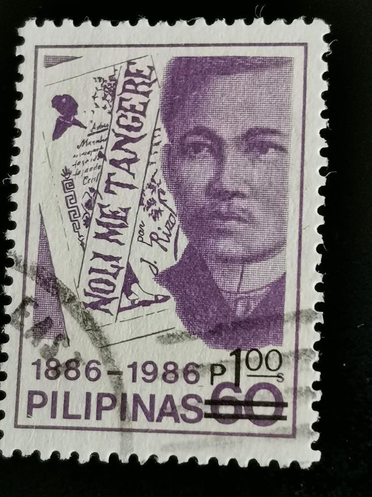 Philippines 1987 - Jose Rizal - avec surcharge, Enlèvement ou Envoi, Affranchi, Asie du Sud Est
