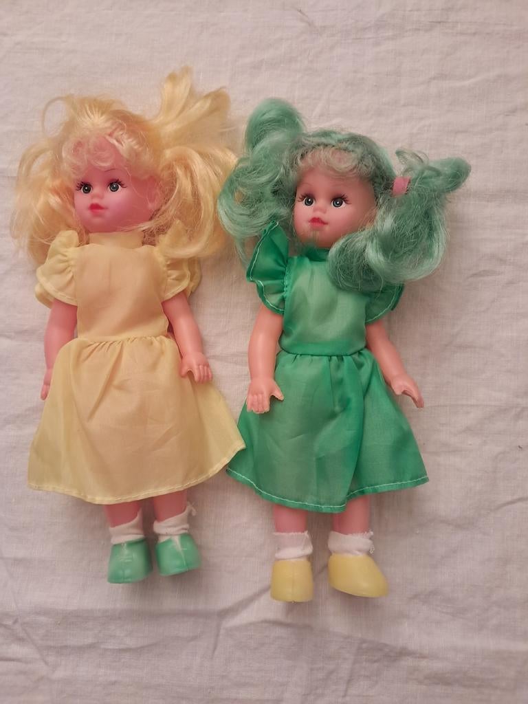 2 vintage poppen, Ophalen of Verzenden, Zo goed als nieuw