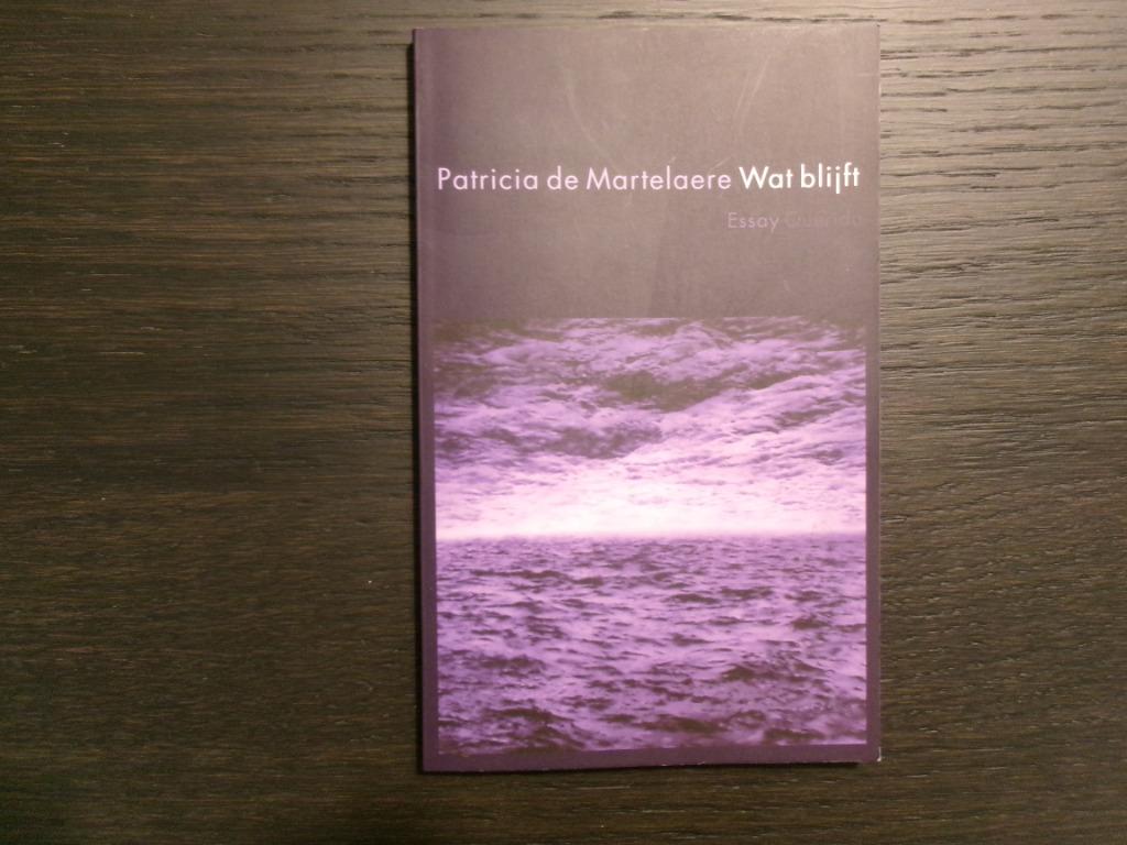 Wat blijft  -Essay-   Patricia de Martelaere, Boeken, Ophalen of Verzenden