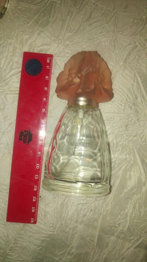 Vintage Flacon parfum amuleti mariela burani R.S.M 50ml vide, Enlèvement ou Envoi, Utilisé