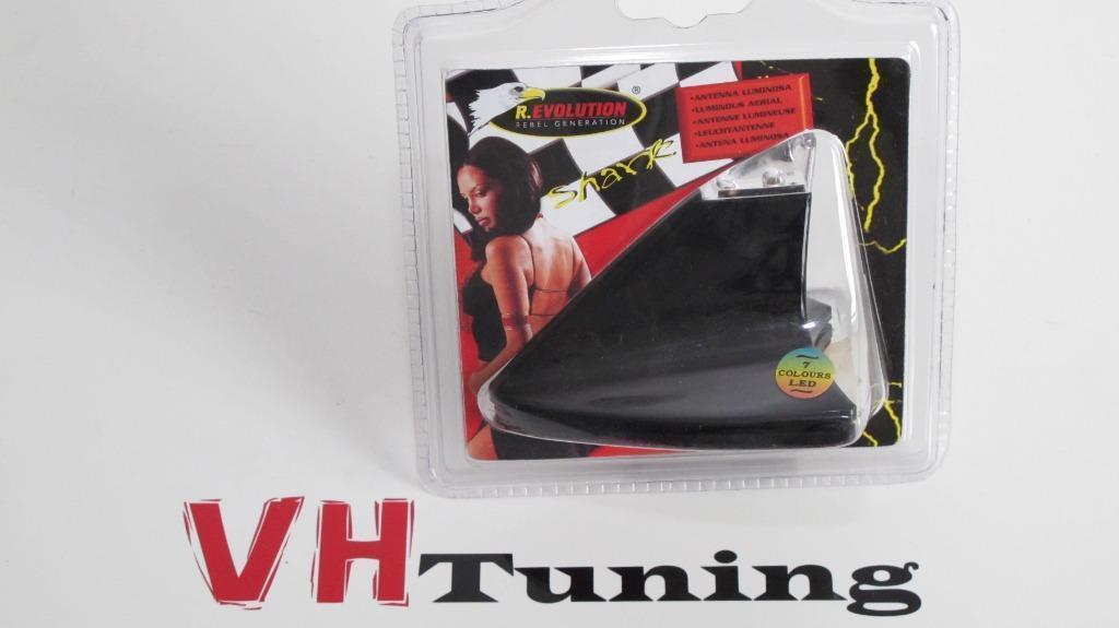 R. EVOLUTION 13864 haaienvin antenne zwart LED multi colour, Autos : Divers, Tuning & Styling, Enlèvement