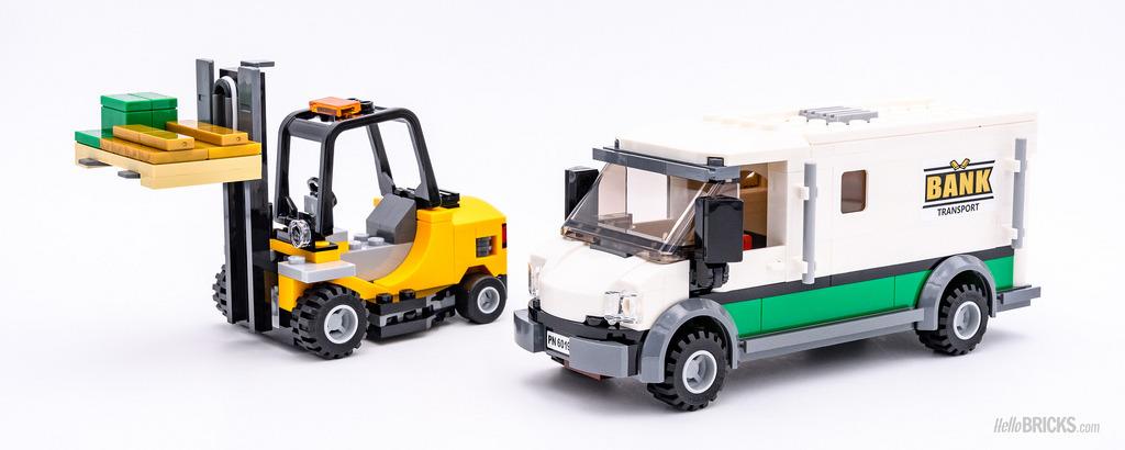 Lego trein 60198: Geldtransport + heftruck + extra boef!!!, Enlèvement ou Envoi, Neuf, Ensemble complet, Lego