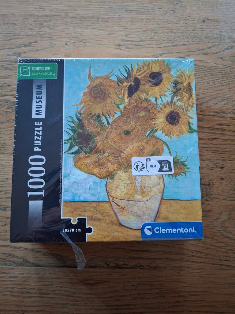 NIEUW IN VERPAKKING Clementoni puzzel Van Gogh zonnebloemen, Ophalen