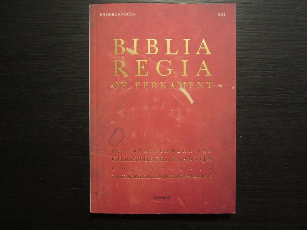 Biblia Regia op perkament   -Dirk Imhof-, Ophalen of Verzenden