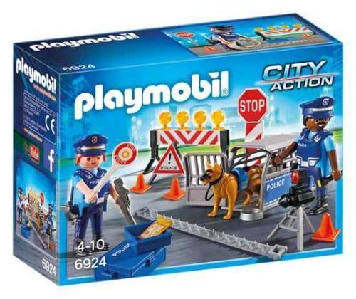 Playmobil City Action 6924 Politieblokkade, Enlèvement, Utilisé, Ensemble complet