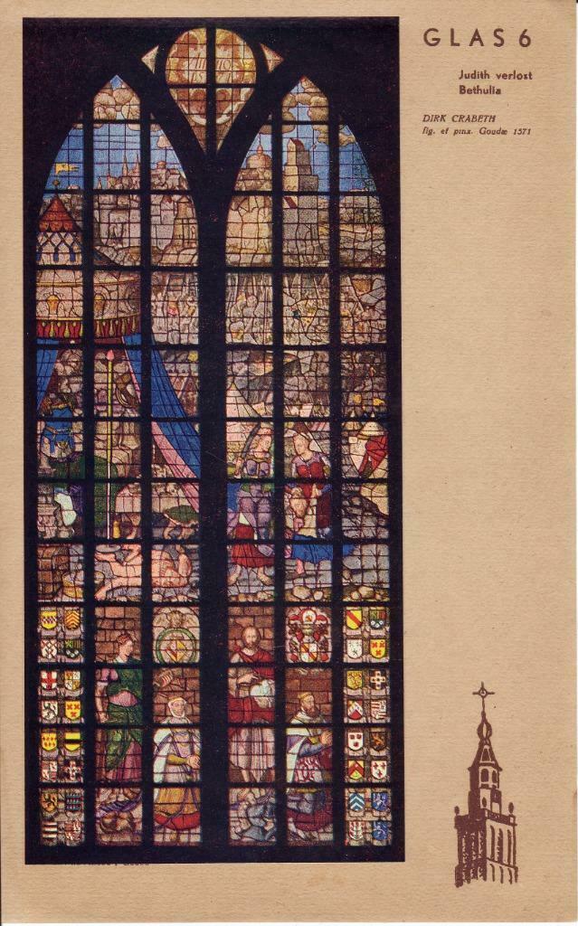 GLASRAMEN - GOUDA - ST. JANSKERK, Enlèvement ou Envoi, Comme neuf, Autres sujets/thèmes, Photo