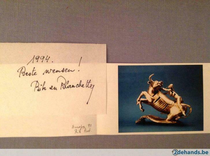 Rik Poot Gesigneerde kaart met originele foto