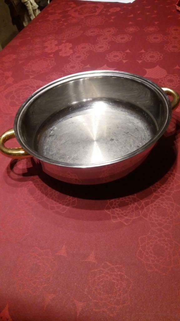 Inox sauteerpot, Huis en Inrichting, Keuken | Potten en Pannen, Inox, Gebruikt, Keramische plaat, Ophalen