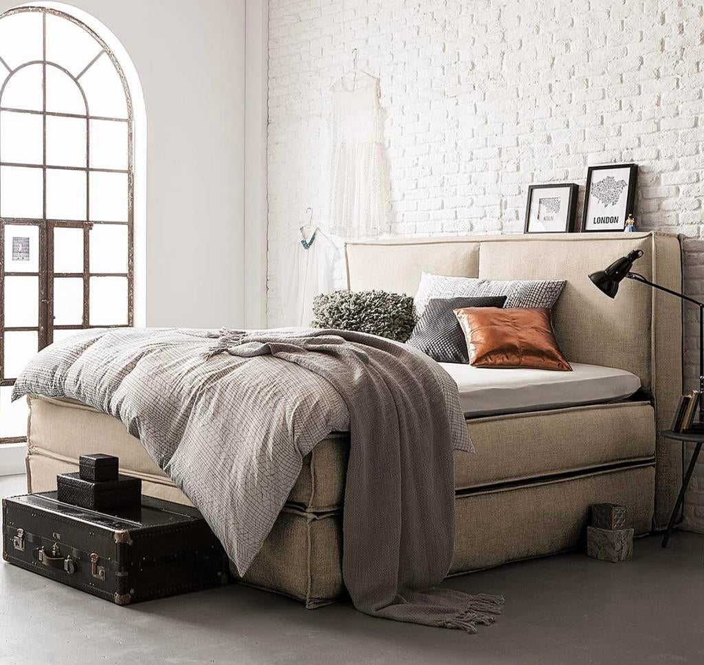 Tête de lit beige KINX Jazz Home24, Enlèvement, Comme neuf, Beige