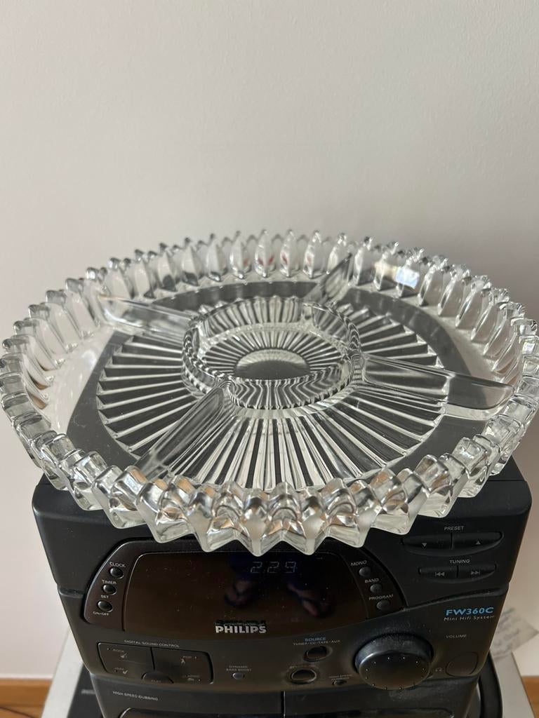 Glazen aperitiefschaal, D30cm, Ophalen, Nieuw, Schaal