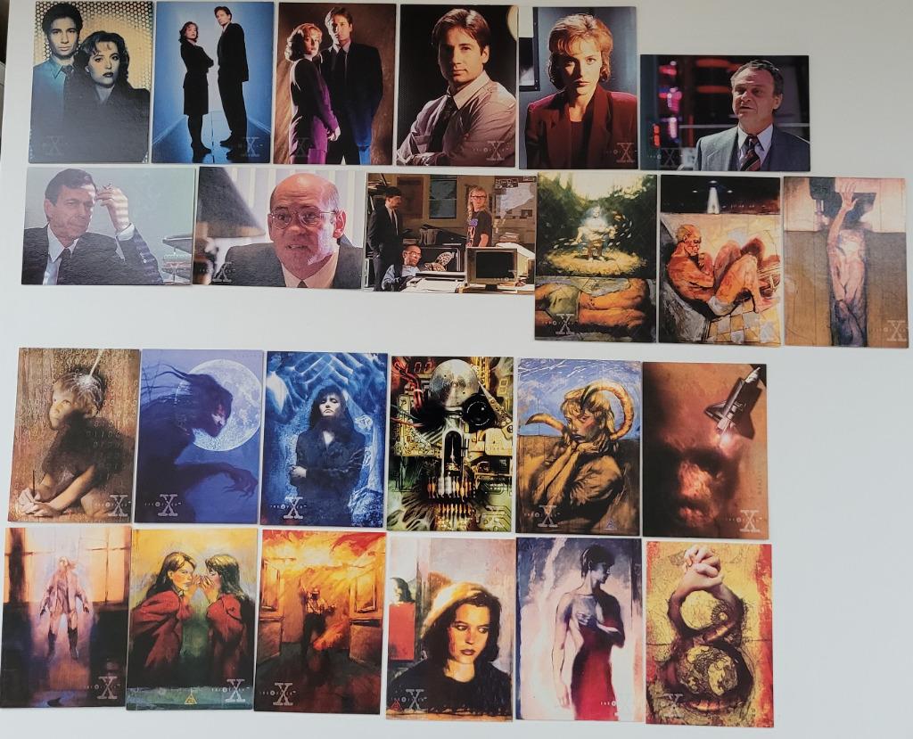 Volledige reeks: 72 verzamelkaarten The X-Files (Topps 1996), Verzamelen, Ophalen of Verzenden, Zo goed als nieuw, Tv, Foto of Kaart