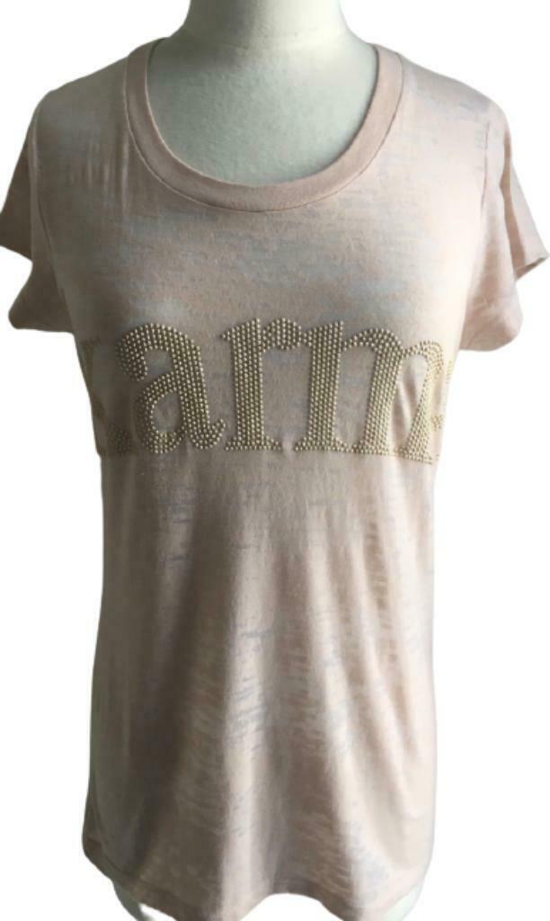 T'shirt van Peacock Blue. - S, Verzenden, Beige, Zo goed als nieuw, Maat 36 (S)