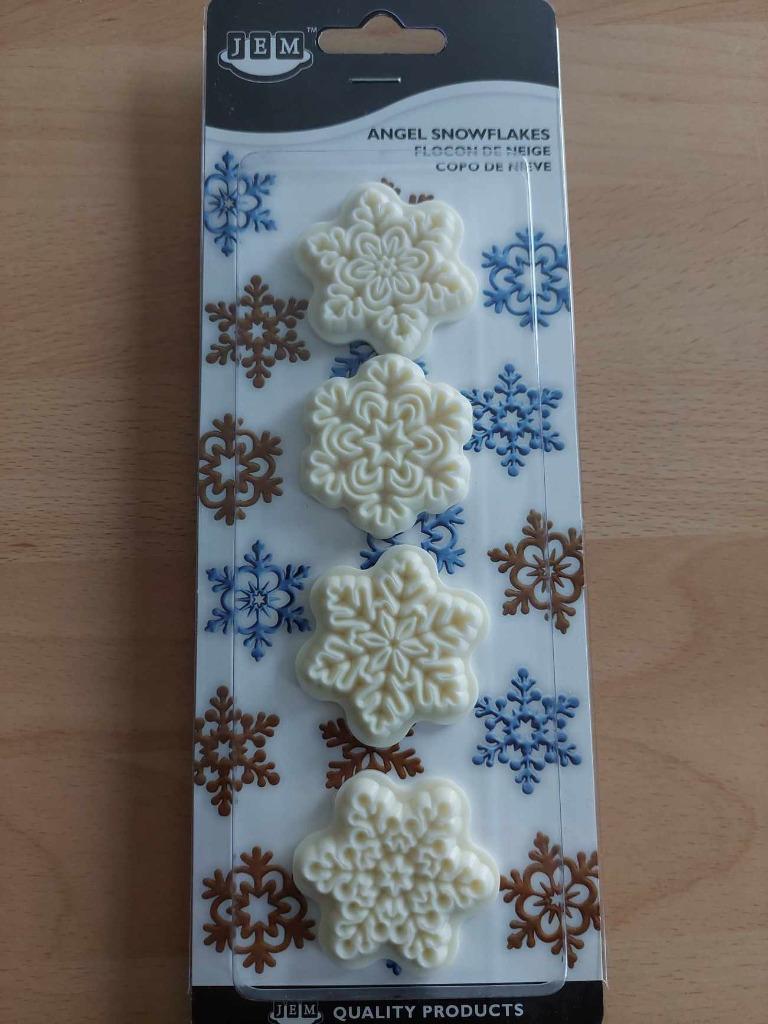 JEM Angel Snowflake set 4 st, Ophalen of Verzenden, Zo goed als nieuw, Taarten of Cupcakes, Overige typen