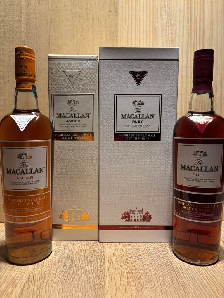 The Macallan whisky Ruby en Amber - 1824 reeks, Verzamelen, Ophalen, Zo goed als nieuw