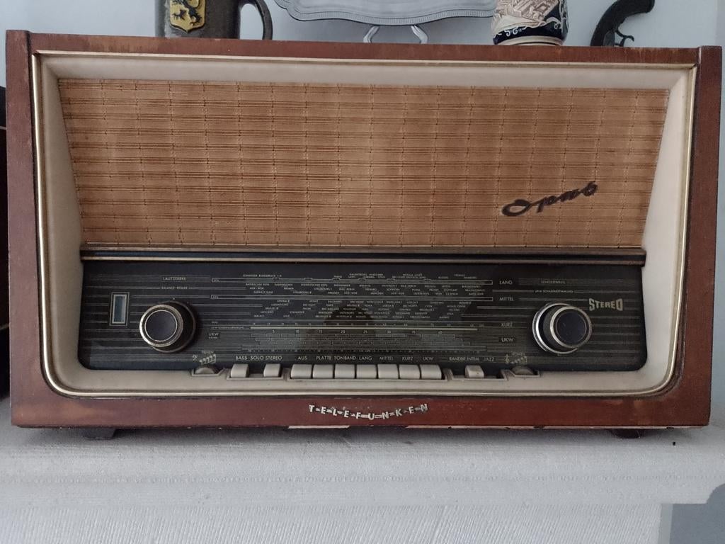 Antiek vintage retro radiotoestel, Ophalen of Verzenden