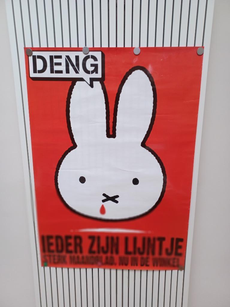 poster DENG - Nijntje, Ophalen, Rechthoekig Staand, Zo goed als nieuw, A1 t/m A3
