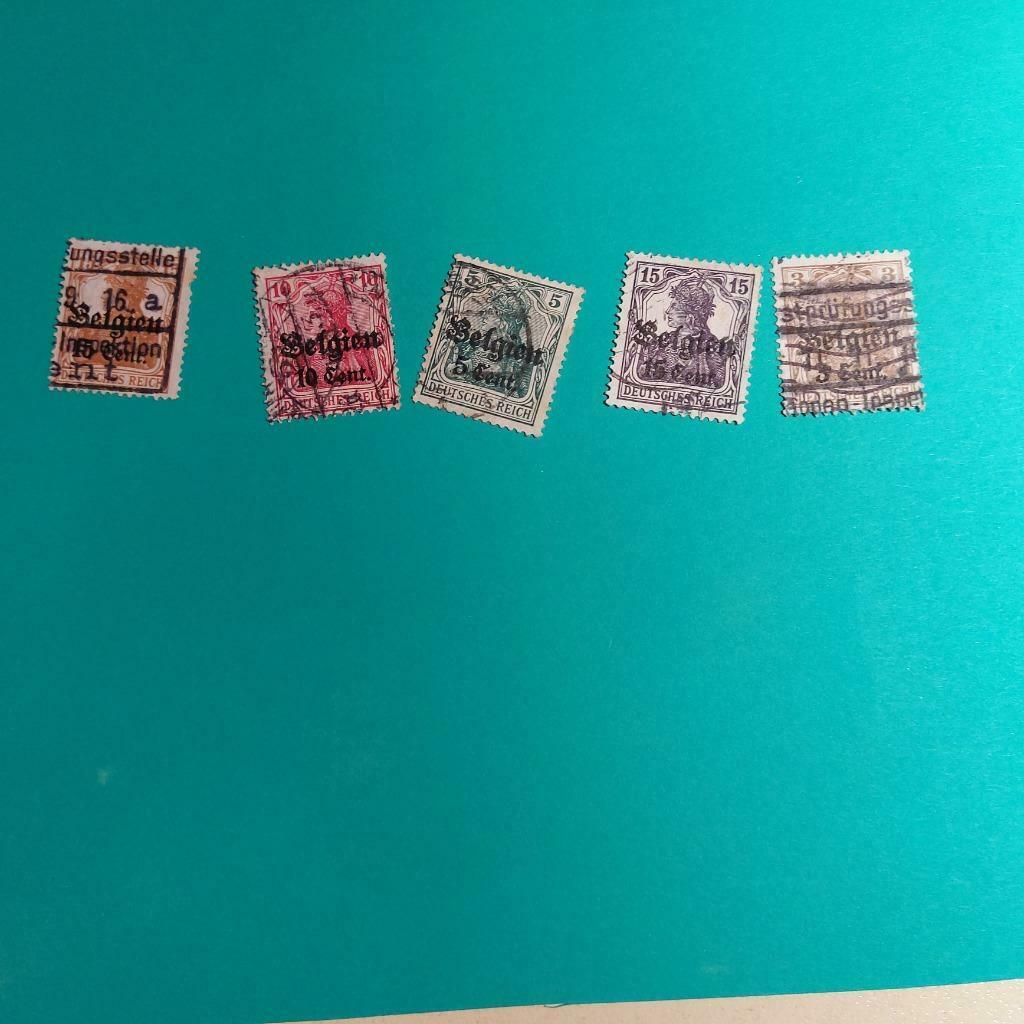 timbres Belgique TIMBRE D'OCCUPATION, Timbres & Monnaies, Enlèvement ou Envoi, Affranchi, Autre, Oblitéré