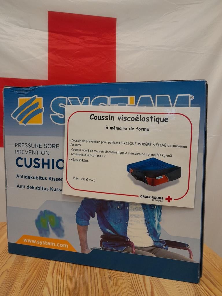 Coussin viscoélastique - prévention des escarres type 2, Enlèvement