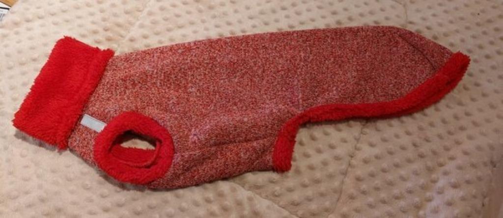 HOLLY LOO EXTRA WARM SWEATER RED, Dieren en Toebehoren, Hondenkleding, Ophalen, Zo goed als nieuw, Hondentrui