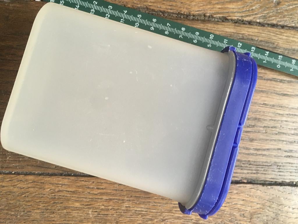 Boîte de conversation Tupperware, Ophalen, Gebruikt, Blauw, Bus of Trommel