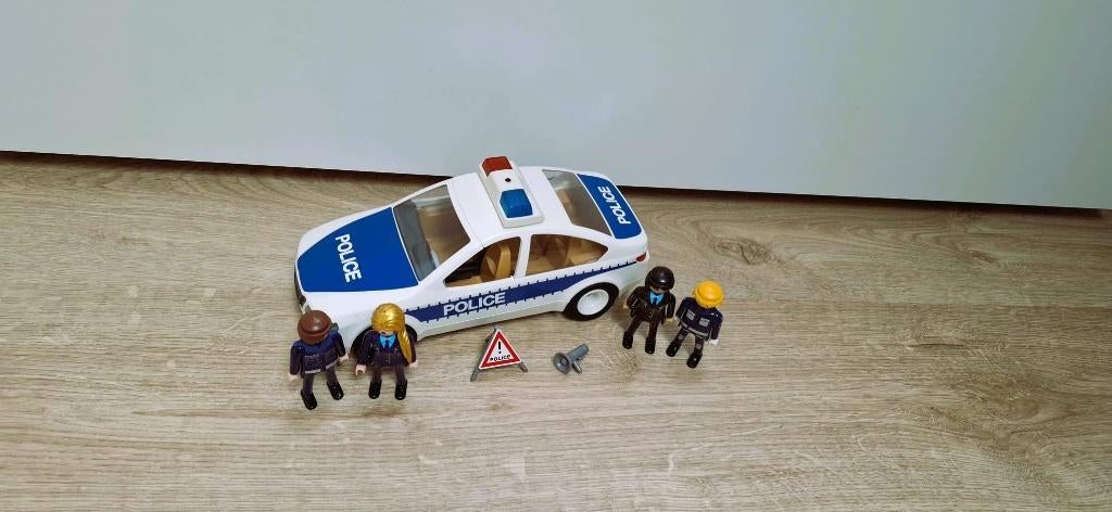 playmobil voiture de police proche de mons, Ophalen, Zo goed als nieuw, Complete set