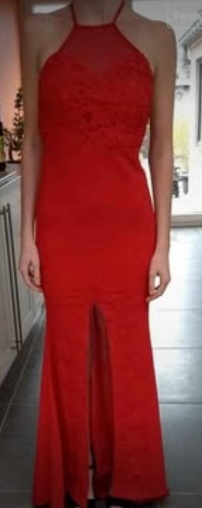 Robe de soirée, Rouge, Robe de cocktail, Comme neuf, Enlèvement