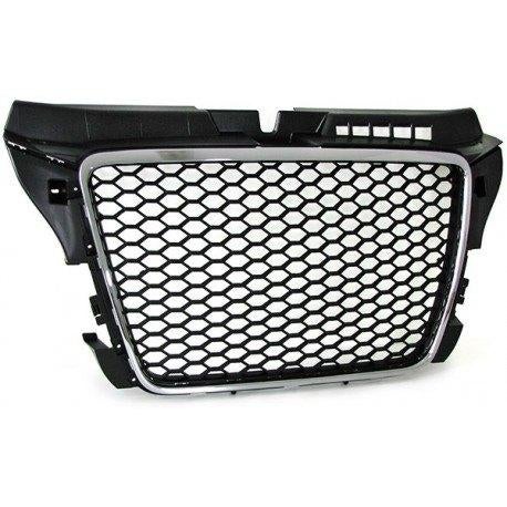 CALANDRE LOOK RS3 AUDI A3 8P S3 8P (08-12) NOIR CHROME, Autos : Divers, Tuning & Styling, Enlèvement