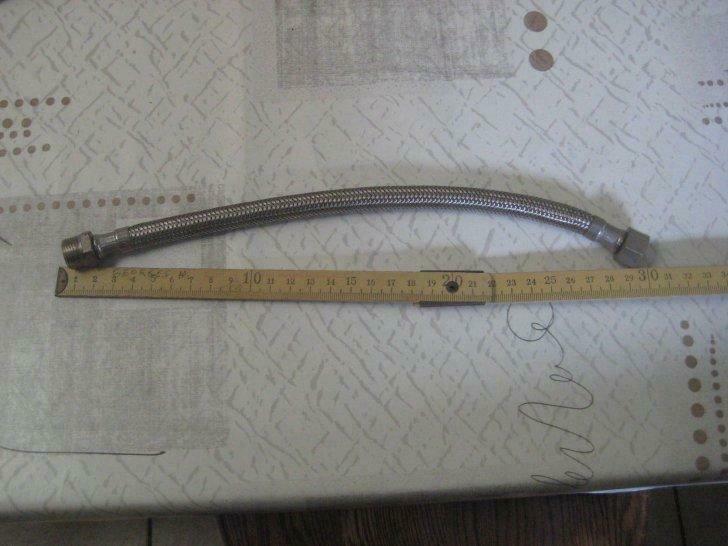 flexibele slang darm gevlochten draad 30cm 3/8 duim of 15mm, Ophalen of Verzenden, Gebruikt, Overige typen