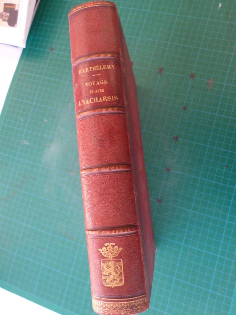 Voyage du jeune Anacharsis (J.J.Barthélemy) - 1880 – 765 p, Gelezen, Europa overig, Ophalen of Verzenden, J.J.Barthélemy
