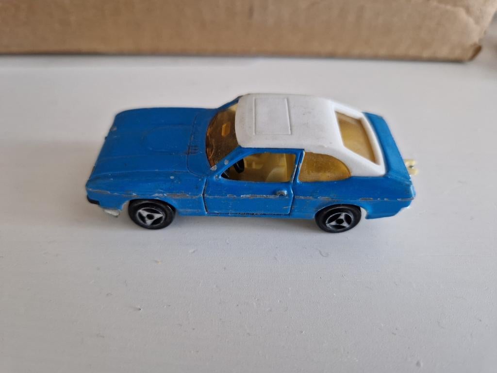 Majorette Ford Capri blauw, Hobby en Vrije tijd, Ophalen of Verzenden, Gebruikt, Auto