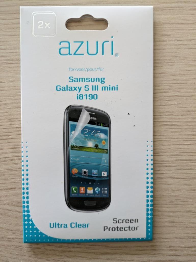 Protecteur d'écran Samsung S III mini i8190, Télécoms, Envoi, Neuf, Galaxy S3 Mini, Façade ou Cover