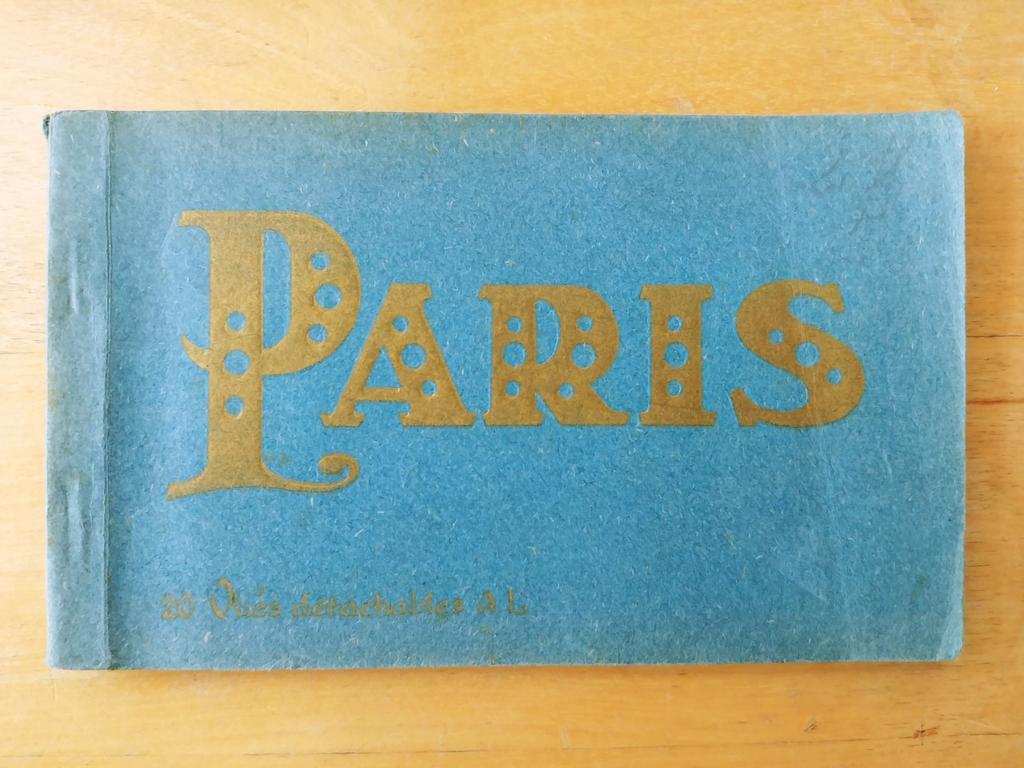 Boekje oude postkaarten uit Parijs Frankrijk, Verzamelen, Ophalen of Verzenden, Frankrijk