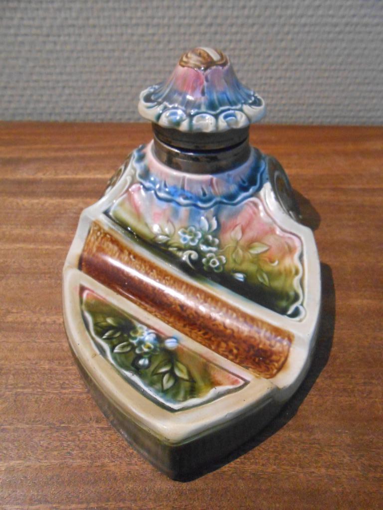 Barbotine inktpot, Ophalen of Verzenden