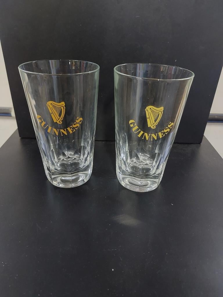 oude guinness bierglazen, Ophalen of Verzenden, Zo goed als nieuw, Bierglas