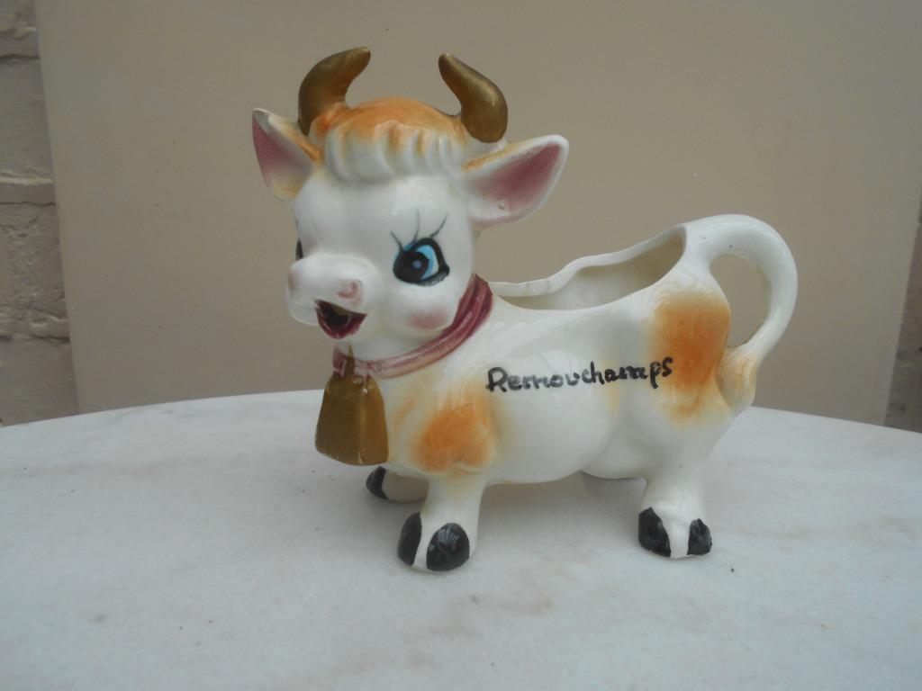 vache en ceramique Remouchamps, Antiquités & Art, Enlèvement ou Envoi