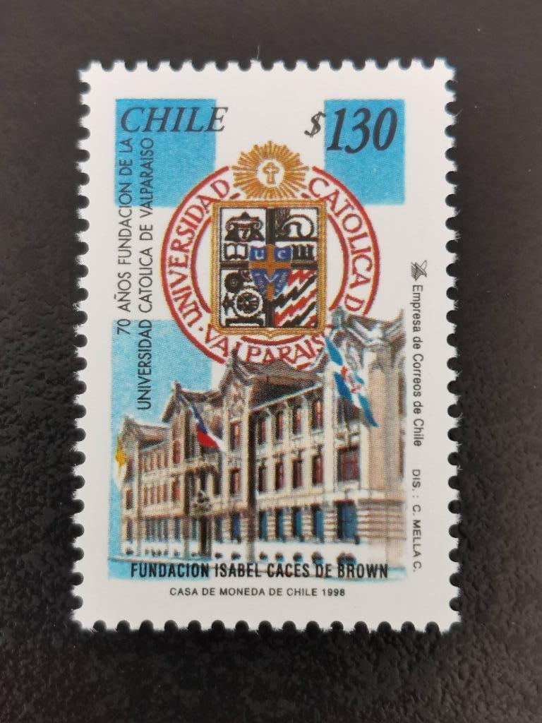 Chili 1998 - Katholieke Universiteit Valparaiso **, Ophalen of Verzenden, Postfris, Zuid-Amerika