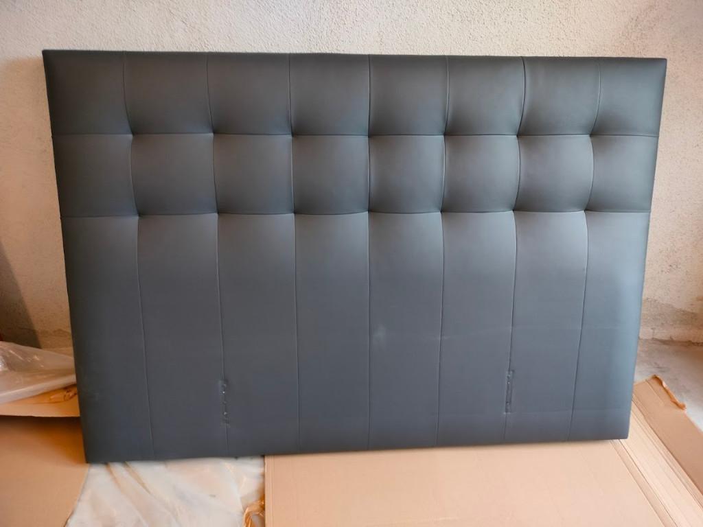 Hoofdbord Boxspring, Ophalen, Zwart, Tweepersoons, Zo goed als nieuw