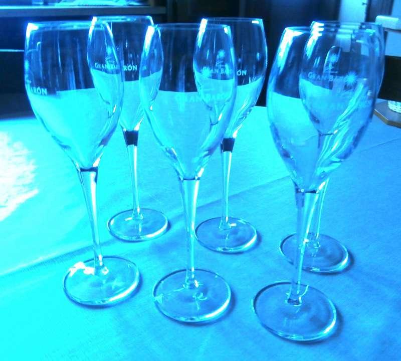 6 Cava glazen, Enlèvement, Neuf, Autres types
