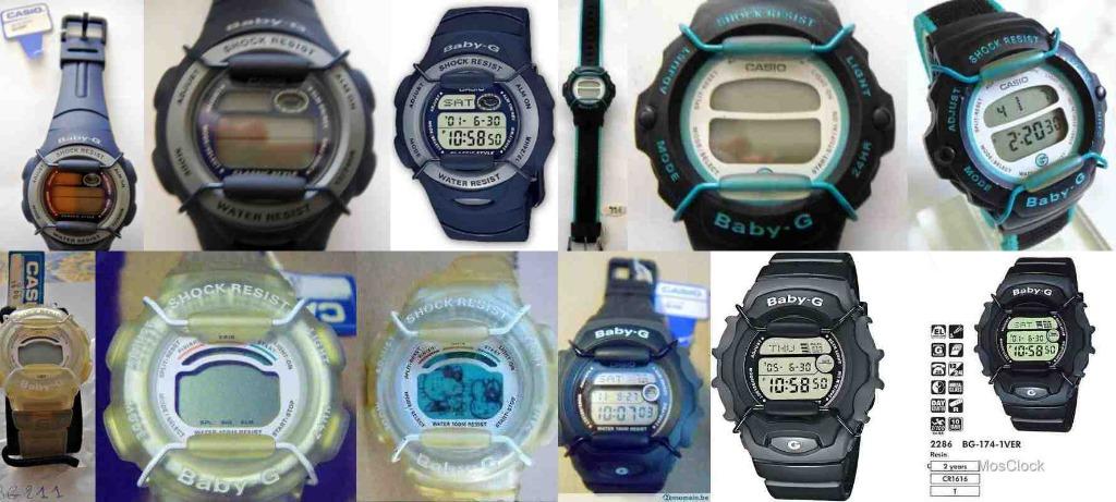 Montres CASIO Baby-G vintage rares NEUVES + manuel et pile, Ophalen of Verzenden, Nieuw, Zwart, Casio