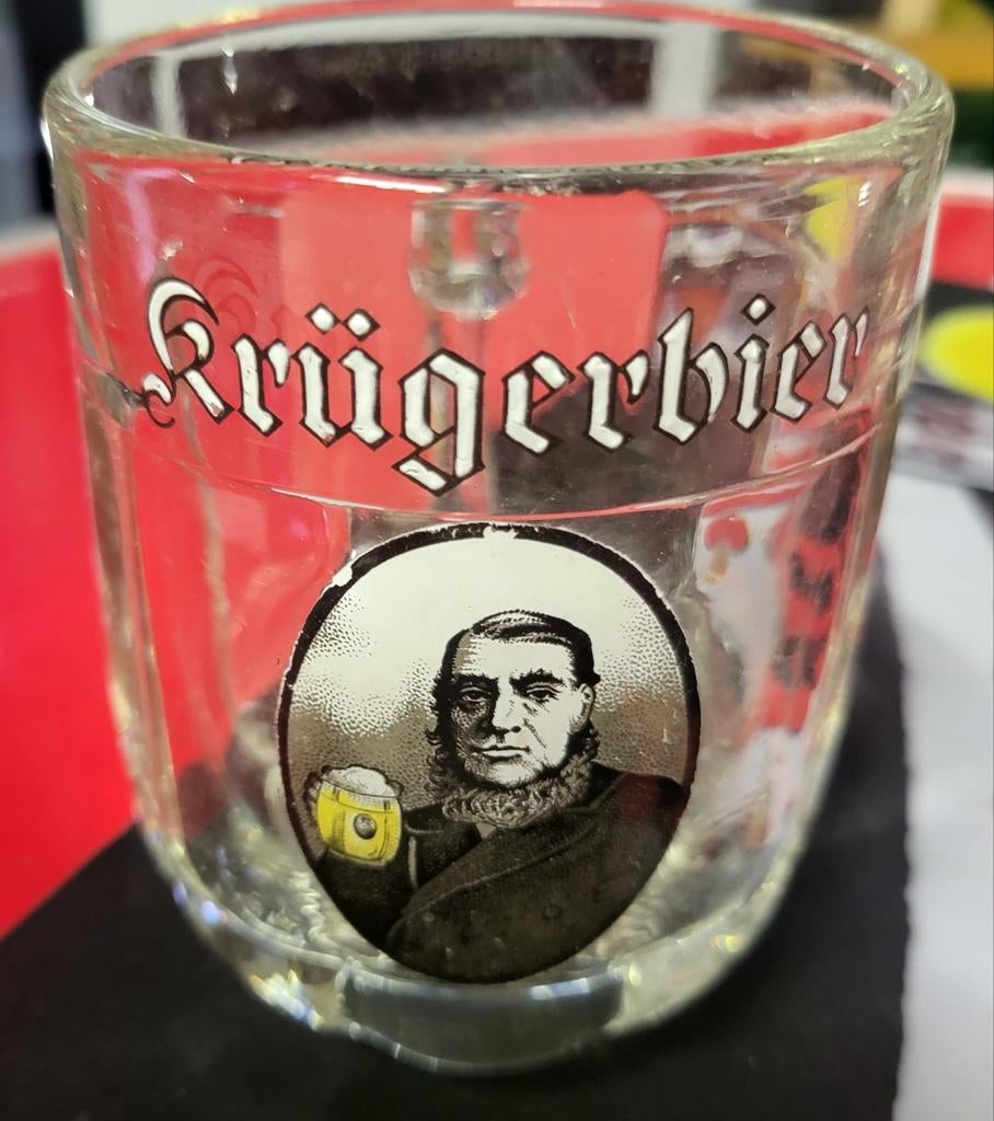Mug Krüger avec lettres en émail, Enlèvement ou Envoi, Comme neuf