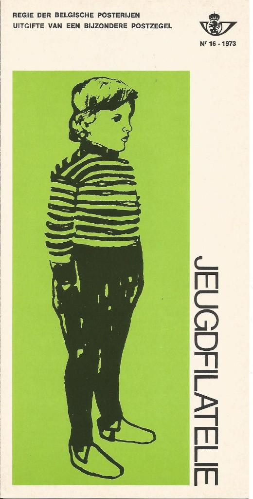 FDC 16/1973 BELGIQUE 13-10-73 -Philatelie Jeunesse 3 Fr (NL), Enlèvement ou Envoi, Enfants, Affranchi, Oblitération 1er jour