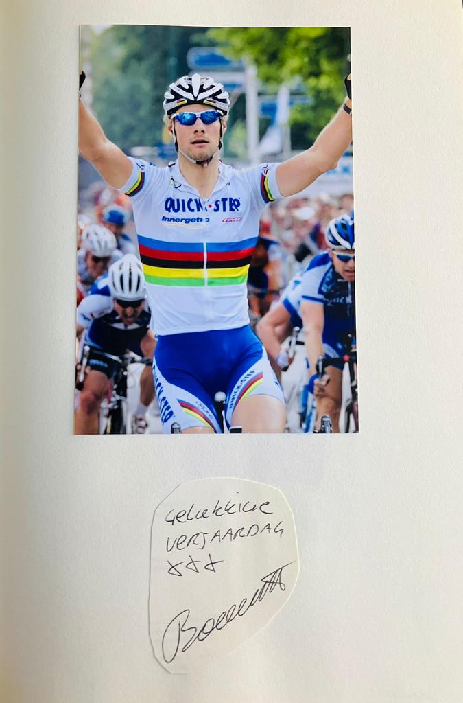 Handtekening Tom Boonen, Verzamelen, Ophalen of Verzenden, Zo goed als nieuw