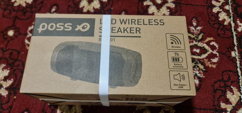Poss Bluetooth luidspreker nieuw.
Bluetooth verbinding.
Usb, Ophalen of Verzenden