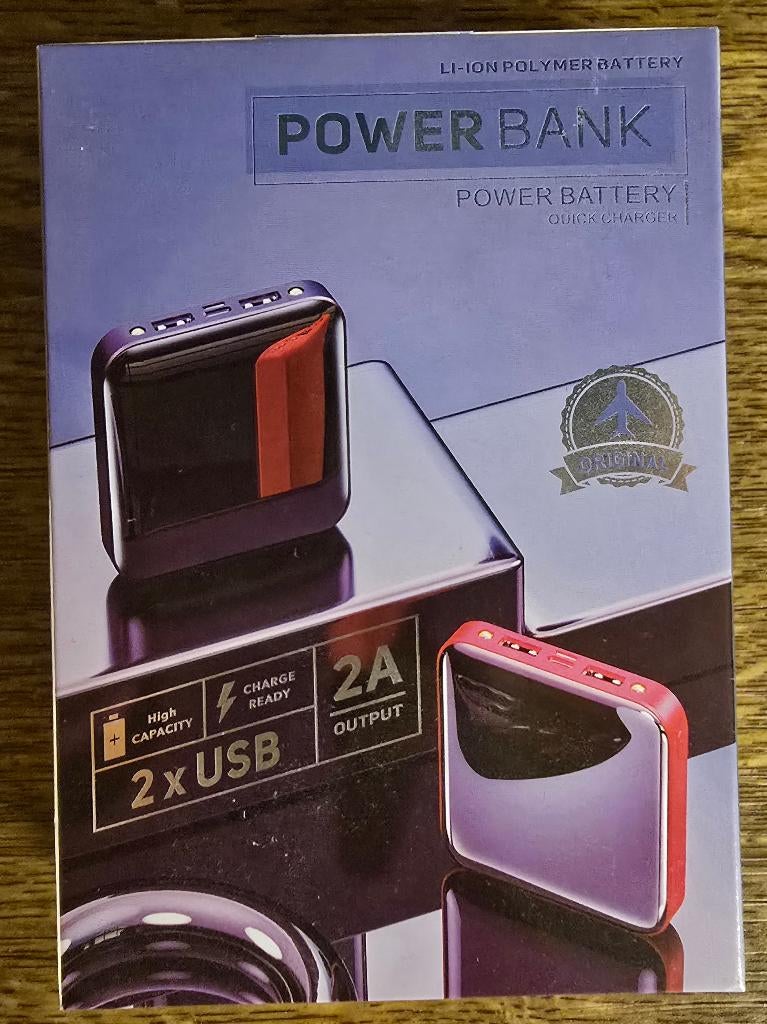 Batterie externe intelligente - 8000mAh - bleu marine, Télécoms, Batteries externes, Enlèvement ou Envoi, Comme neuf, Geen merk