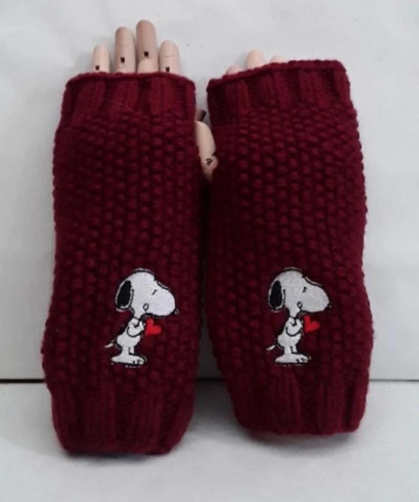 mitaines , gants , bordeaux , snoopy , gants 22 cm, Enlèvement ou Envoi, Neuf, Gants