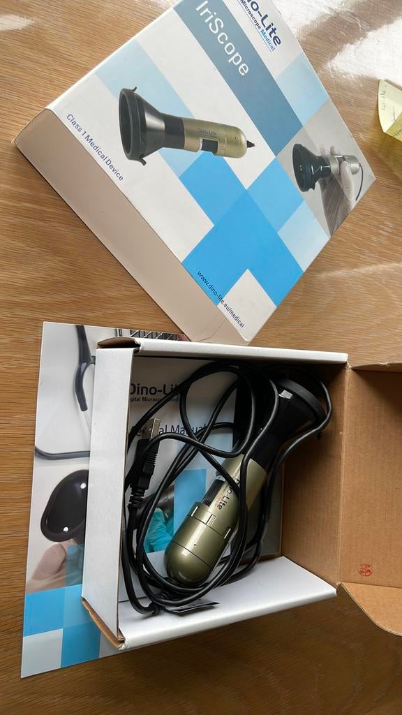 Dino Lite medische iriscoop klasse 1, Zo goed als nieuw