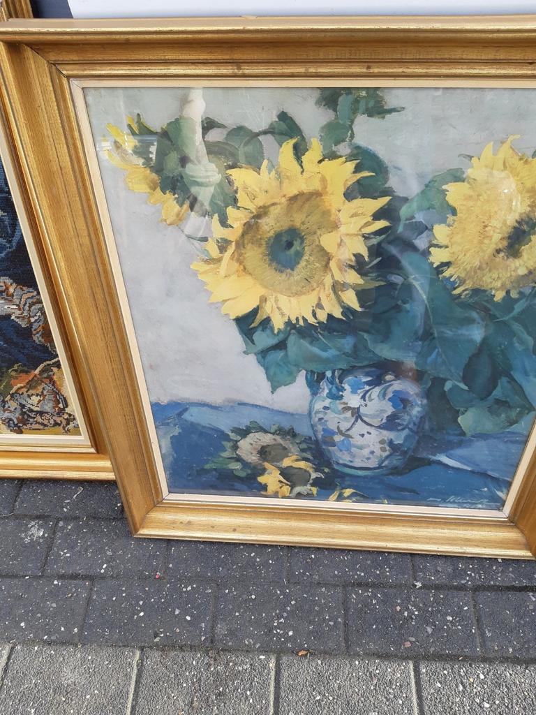 Zonnebloemen, Antiek en Kunst, Kunst | Schilderijen | Klassiek, Ophalen