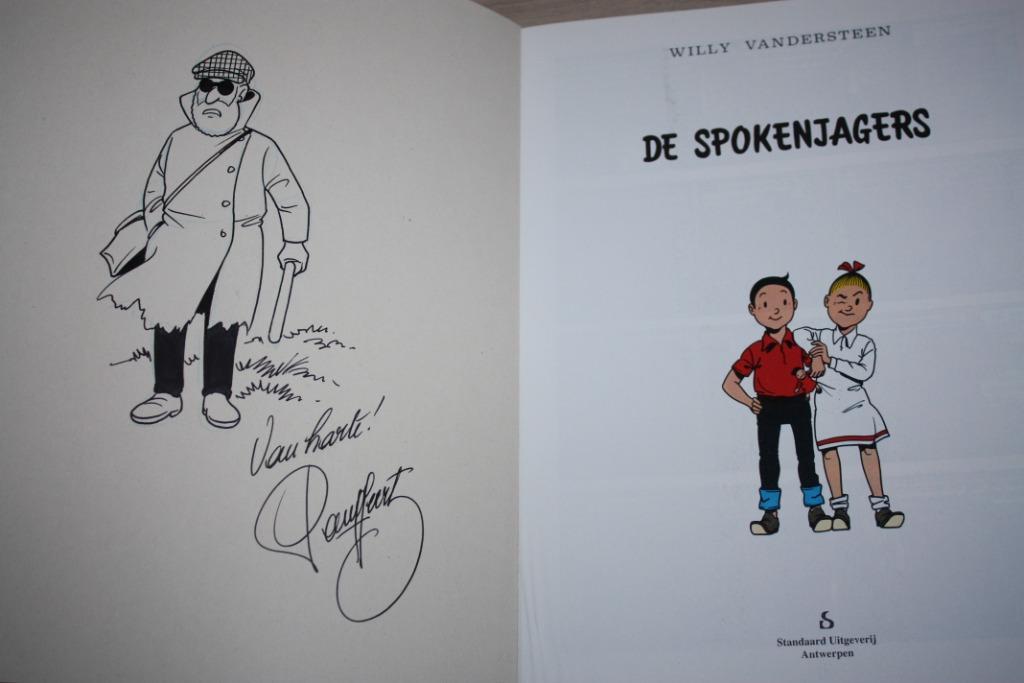 De spokenjagers , Middelkerke + gesigneerde rekening, Boeken, Willy Vandersteen, Eén stripboek, Ophalen of Verzenden, Zo goed als nieuw