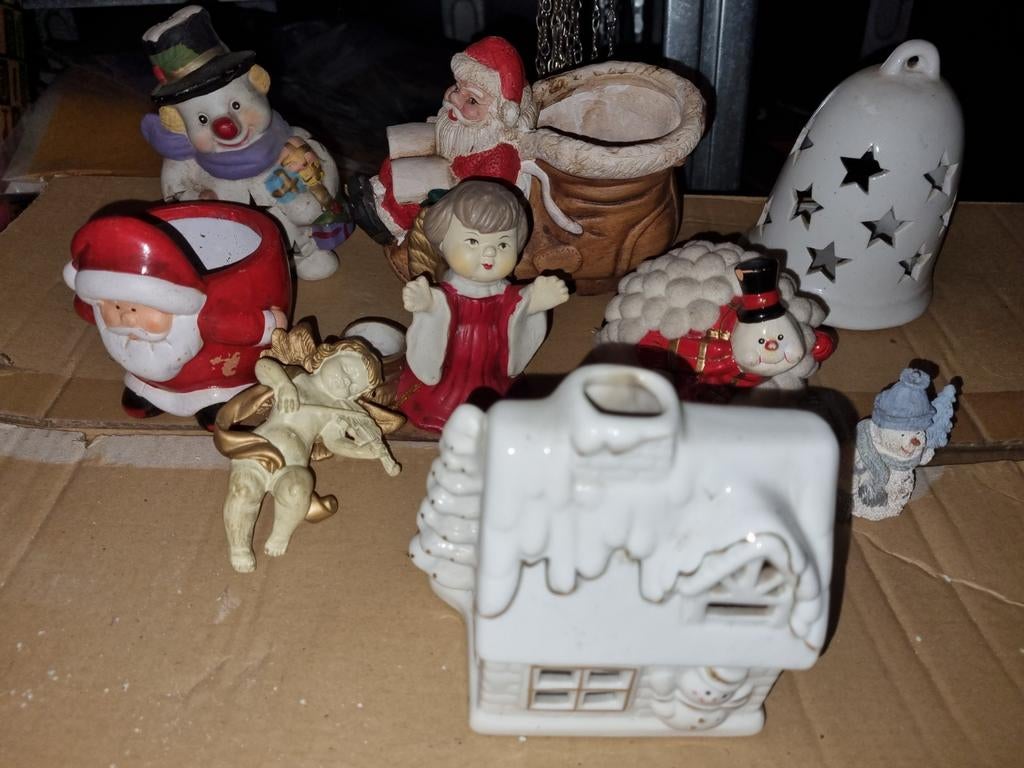 Kerstbeeldjes en theelichthouders, Ophalen of Verzenden